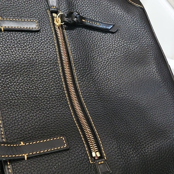 Dooney & Bourke Black Leather Tote - Picture 5 of 14